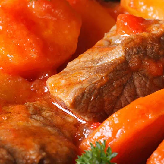 Rindfleisch mit frischem Gemüse